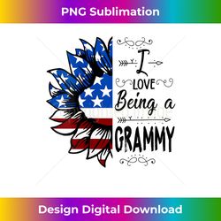 s american flag sunflower i love being a grammy - vibrant sublimation digital download - striking & memorable impressions