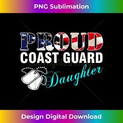 vintage proud coast guard daughter with american flag - luxe sublimation png download - reimagine your sublimation pieces