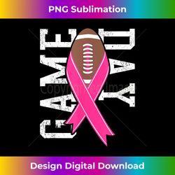game day - breast cancer awareness pink football ribbon - sophisticated png sublimation file - pioneer new aesthetic frontiers