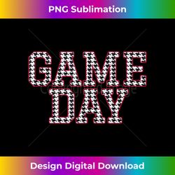 game day houndstooth alabama football fans - chic sublimation digital download - customize with flair