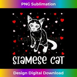 red heart cupid love graphic siamese cat lover valentine day - bespoke sublimation digital file - chic, bold, and uncompromising