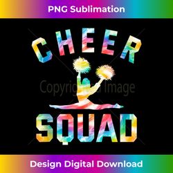 cheer squad tie dye cheerleader cheerleading cheering - bohemian sublimation digital download - ideal for imaginative endeavors