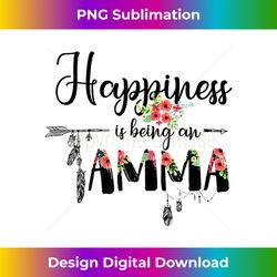 happiness is being an amma mother's day flower s - sleek sublimation png download - tailor-made for sublimation craftsmanship