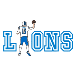 Jared Goff Detroit Lions Football Player SVG