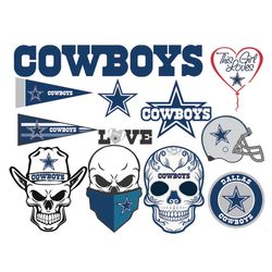 Dallas Cowboys Bundle Logo SVG, Dallas Cowboys SVG, Bundle Logo SVG, Nfl Football SVG