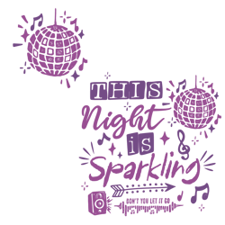 This Night Is Sparkling Taylor Enchanted Svg Digital File
