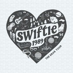 retro swiftie 1989 heart the eras tour svg