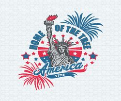 home of the free america 1776 party in the usa svg