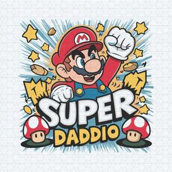 super daddio best dad cartoon svg