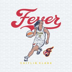 caitlin clark indiana fever basketball svg