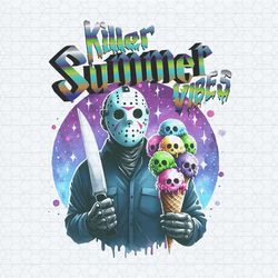 killer summer vibes jason voorhees ice cream png