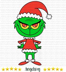 christmas santa grinch svg, christmas svg, xmas svg