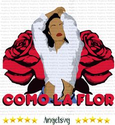 como la flor selena quintanilla with roses