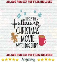 hallmark christmas movies hot cocoa and chill svg