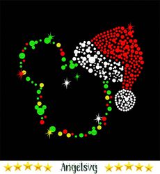 mickey christmas sparkle svg, christmas svg, xmas svg