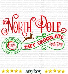 north pole rudolph svg, christmas svg, xmas svg