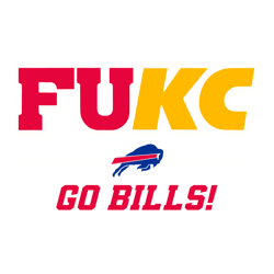 Retro Go Bills Fukc Logo Football SVG