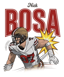 Nick Bosa San Francisco 49ers Player PNG