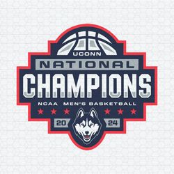 Uconn National Champions 2024 Logo SVG