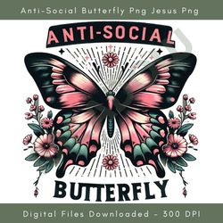 anti-social butterfly png jesus png