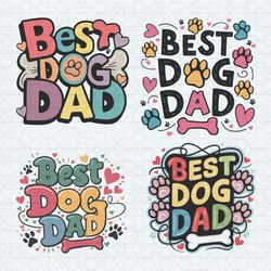 funny best dog dad svg bundle