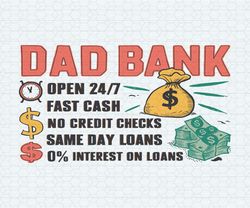 retro dad bank funny dad life svg