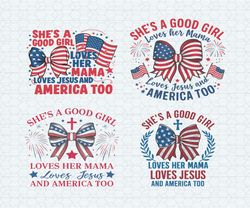 shes a good girl loves her mama svg png bundle