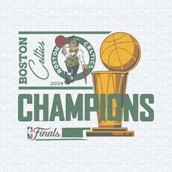 boston celtics 2024 champions trophy svg