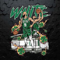 boston celtics white nba basketball player png