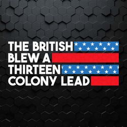 the british blew a thirteen colony lead stars stripes svg