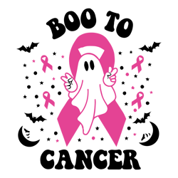 boo to cancer svg cancer halloween svg breast cancer awareness svg halloween breast cancer svg
