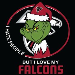 I Hate People But I Love My Atlanta Falcons SVG