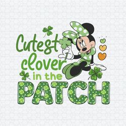 Minnie Cutest Clover In The Patch PNG