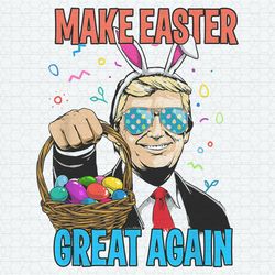 Make Easter Day Great Again Donald Trump Bunny PNG