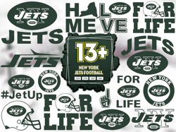 13 New York Jets Logo Svg Bundle, Jets Logo Svg, NFL Lovers Svg