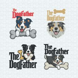 the dogfather funny fathers day svg bundle