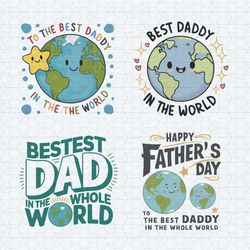 best daddy in the world svg png bundle