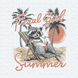 feral girl summer beach vibes png