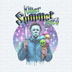 killer summer vibes michael myers ice cream png