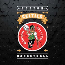 retro boston celtics nba basketball svg