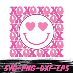 happy face svg, love happy face svg, xoxo svg, love heart svg, valentine svg, heart png, valentine's day svg