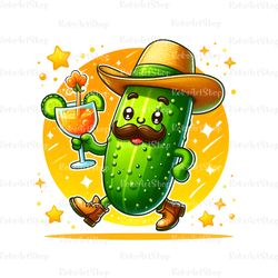 funny pickle dancing, funny cucumber png clipart, funny t-shirt design, sublimation design, pickle png illustration