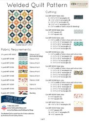 "welded quilt pattern - pdf modern fusion"