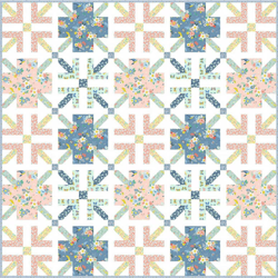 lovecrafts criss cross spring garden quilt - downloadable pdf