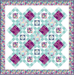 lovecrafts garden painterly blooms quilt pattern - downloadable pdf