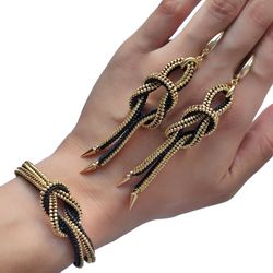 pdf tutorial bead knot earrings and bracelet