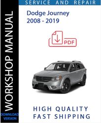 workshop service and repair manual for dodge journey 2008 - 2019