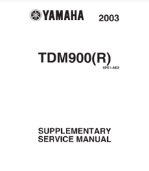 yamaha tdm900 r supplementary service manual pdf