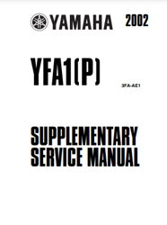 yamaha 2002 yfa1 supplementary service manual pdf