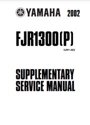 Yamaha 2002 FJR1300 Supplementary Service Manual PDF
